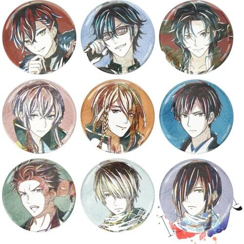 Bungou to Alchemist: Shinpan no Haguruma Anime Badge Game Dazai Osamu Sakunosuke Oda Metal Badge Brooch Pins