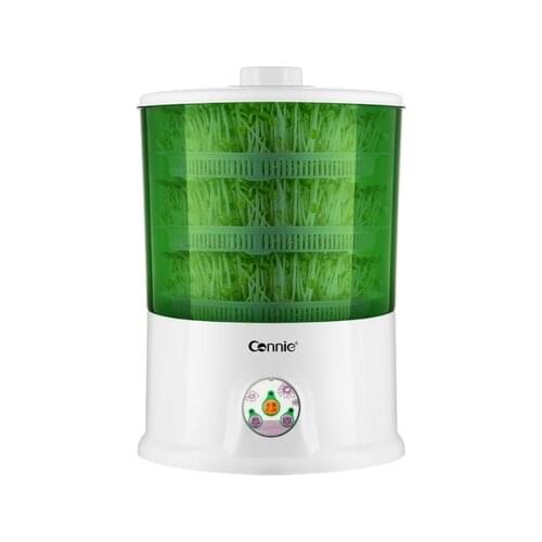 Household Bean Sprouts Machine 2-3 Layers Thermostat Green Vegetable Seedling Growth Bucket Automatic Bean Bud Germinator Macker