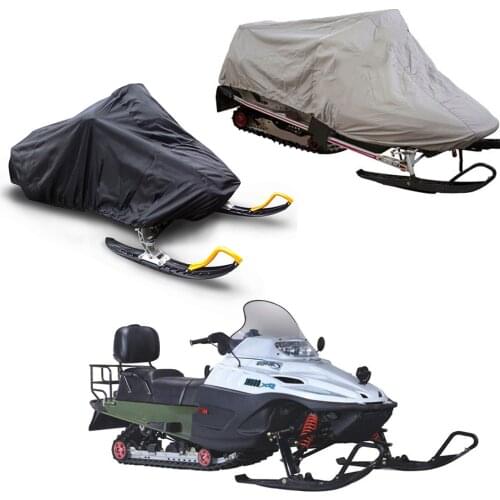 145x51x48 Outdoor Skiing Snowmobile Cover Waterproof UV Protection Windproof Snow Cover Adjustable Rope Snowmobile Cover Skiing