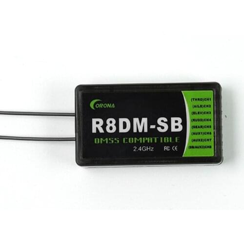 Corona R8DM-SB 2.4G 4CH DMSS Compatible Receiver w/ S.Bus Support JR DMSS XG6 XG7 XG8 XG11 For RC Airplane