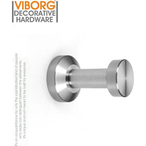 VIBORG Solid 304 Stainless Steel Bathroom Single Towel Holder Towel Rack Towel Hook Robe Hook Hanger Hat Coat Clothes Hook