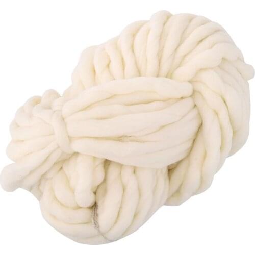 Hot Sale 250g/piece super Thick Merino Wool Chunky Yarn Wool Roving Yarn for Spinning Hand Knitting Spin Yarn Winter Warm