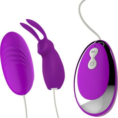 Female sex props Wired double-jumping egg multi-frequency vibration remote control fun orgasm clitoral stimulation adult product