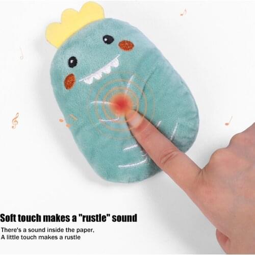 Catnip Pet Plush Toys Cartoon Cat Mint Doll with Sound Effect Kitten Teeth Health Chewing Doll Pet Supplies TS2