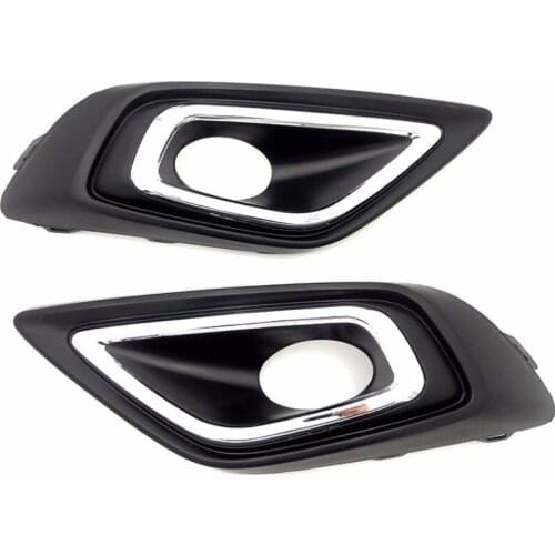 1Pair Left & Right Side fog light lamp covers bezel For Honda Jade 2014-2016