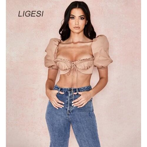 LIGESI Women's Cropped T-shirts