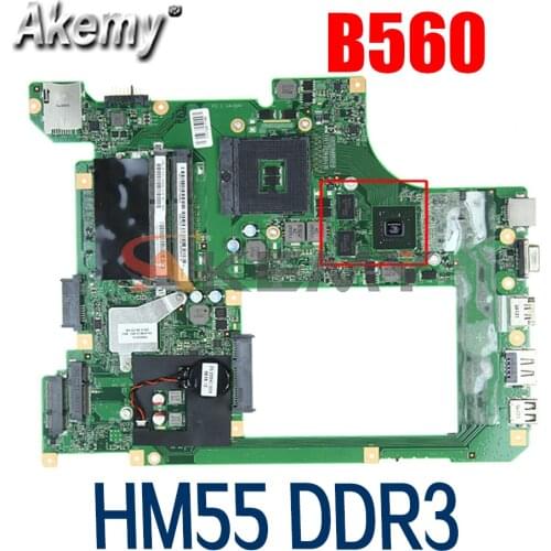 Laptop Motherboard For LENOVO Ideapad B560 HM55 Mainboard 11012613 10203-1 LA56 MB 48.4JW06.011 N11M-GE2-S-B1 DDR3