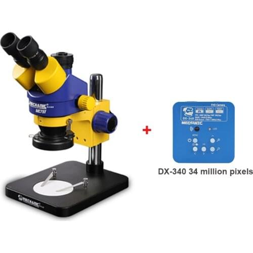 MECHANIC Trinocular Stereo Microscope Industrial Grade MC75T-B1 Large Wide Angle Camera for Phone Repair Microscope