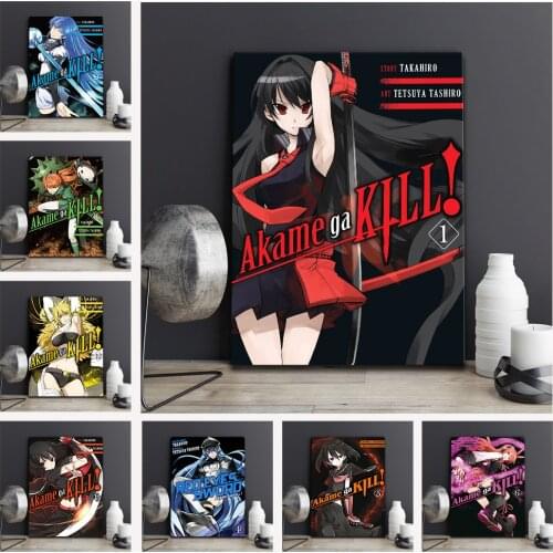 Anime Akame Ga Kill Poster and Prints Canvas Painting Picture for Wall Art Living Child Room Decoration Boy Bedroom Home Decor