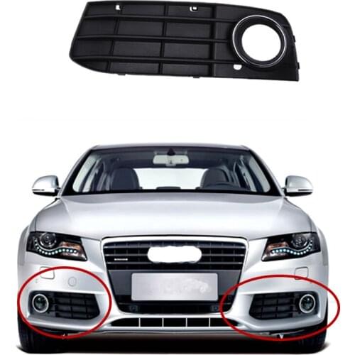 Fog Light Bumper Grille Fit For Audi A4 A4L B8 2009-12 Left Passenger Side Grill