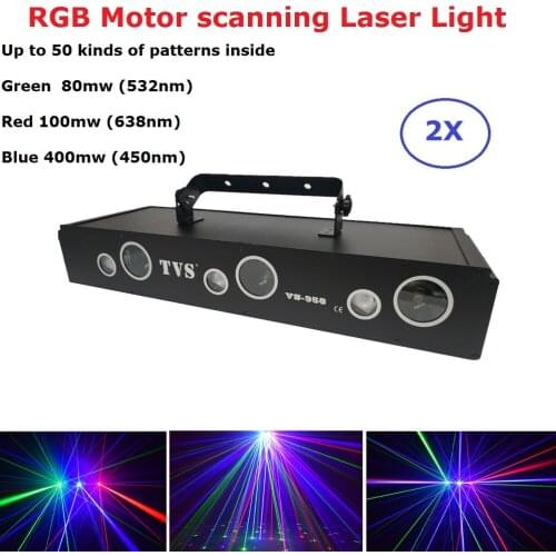 RGB Motor Scanning Laser Light 580mw Laser Projector Stage Lighting Effect Christmas Laser Light Projector Dj Light Music Party