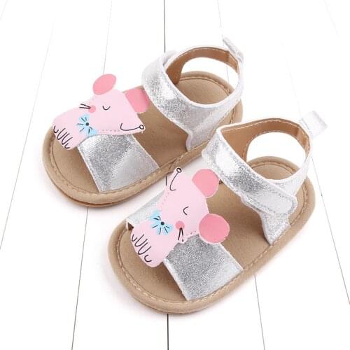 Toddler Baby Girls Cartoon Sandals Kawaii Animal Fruit Casual Shoes Summer Beach Shoes Non-slip Soft Flat Bottom Kids Sandals