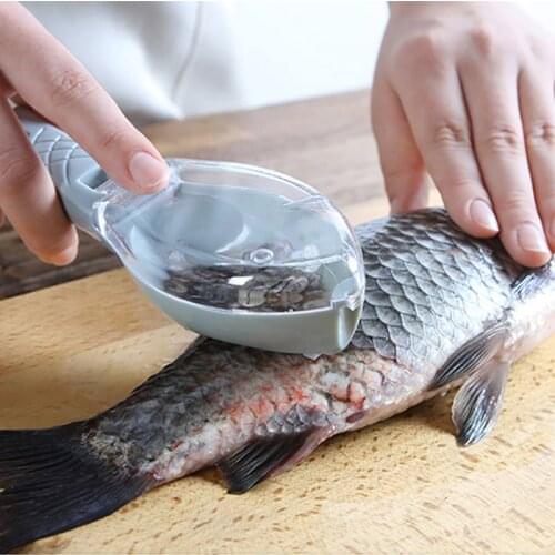 Fish Skin Brush Scraping Fishing Scale Brush Graters Fast Remove Fish knife Cleaning Peeler Manual Scaler Scraper