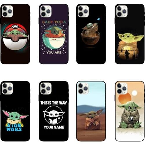 Disney Star Wars Baby Yoda Anime Cute Boy Girl Couples Silicone Shell Anti-fall for Iphone 6/7/8/plus X/xr/xs Max/11/12/ Promax
