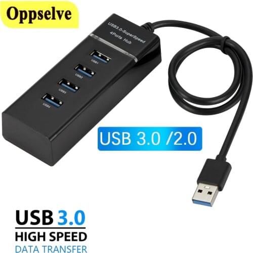 USB 2.0 3.0 HUB High Speed 4 Ports Splitter USB Adapter for PC Laptop Accessories 4-in-1 USB Adapter Expander Cable for Desktop