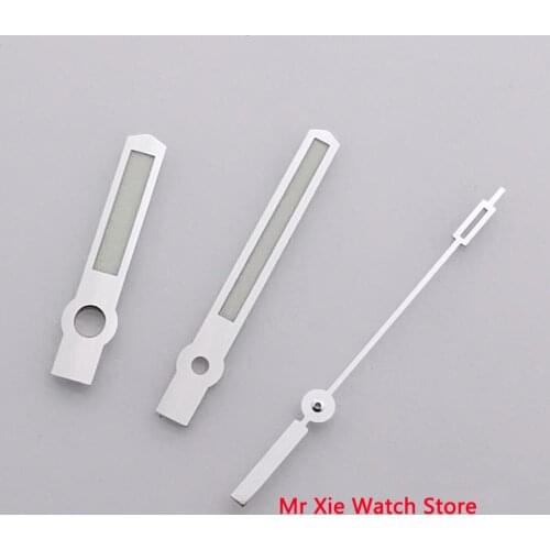 Corgeut watch hands Green luminous for mingzhu 2813 miyota 8215 8205 movement Mens Watch Hands