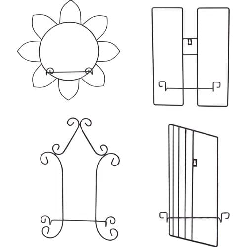 Iron ing Display Stand Easel Photo Holder Industrial Style for Displaying Bowls Pictures Platters