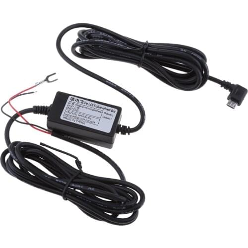 Hard Cable Hidden Wiring 5V Mini USB Auto Charger Vehicle Power Supply Adapters Inverter Converters DC 12V 24V to DC 5V