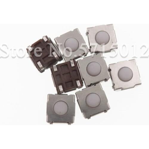 20pcs white 6.2*6.2*3.5mm 4pin Micro switches SMD Push Button Switches Tact Switch Patch Wrap foot