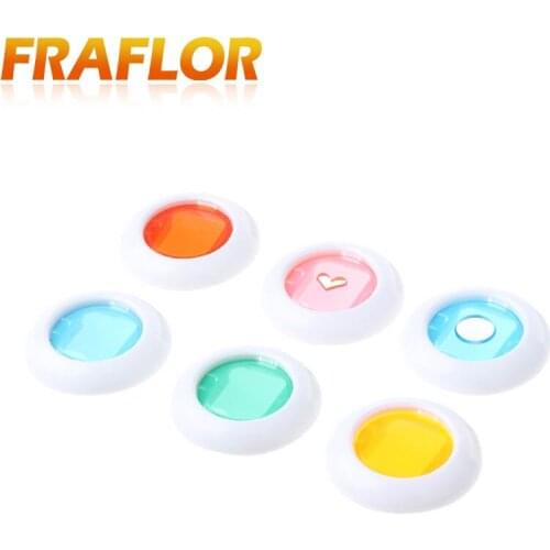 5 lot = 30 Piece) For Fujifilm Instax Mini 7s/8/8+/9/KT 6 Pcs Film Camera Colorful Filter Close-Up Lens Circular Heart-Shaped
