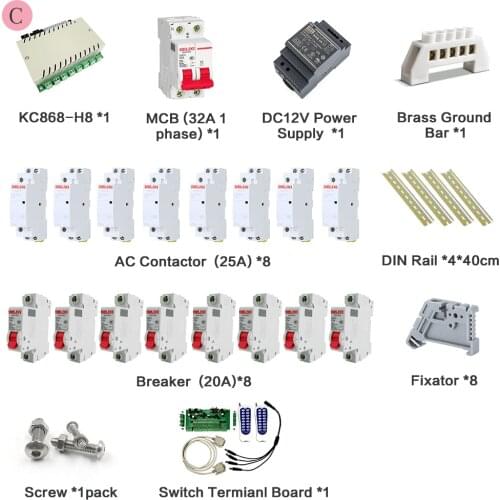 8CH Smart Power Distribution Box DB Home Automation Module Controller System DIY Intelligent Circuit Breaker MCB