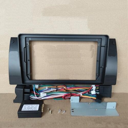 Car Fascias Navigation Fascia Dash Frame Kit For 9" Android Multimedia Player For 5 Series E39 E53 X5 1995 1996 1997 1998- 2003