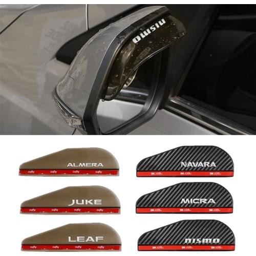 Car Rearview Mirror Rain Eyebrow Rain Shield Shade Protector Cover for Nissan Nismo X-trail Almera Qashqai Tiida Juke navara