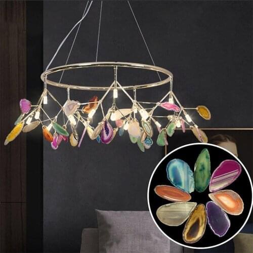 Hot 1PC Agate Polished Crystal Slice Irregular Brazil Healing Reiki Stone Pendant For DIY