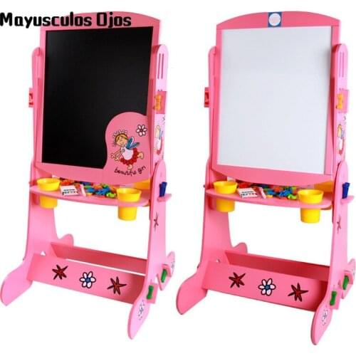 Childrens Magnetic Double-sided Drawing Board Baby Home Writing Color Bracket Type Small Blackboard