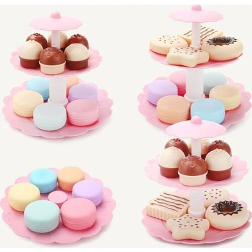 Baby House Simulation Cake Cake Donut Dessert Tower Set Child Early Learning Puzzle Cartoon Snack Toy