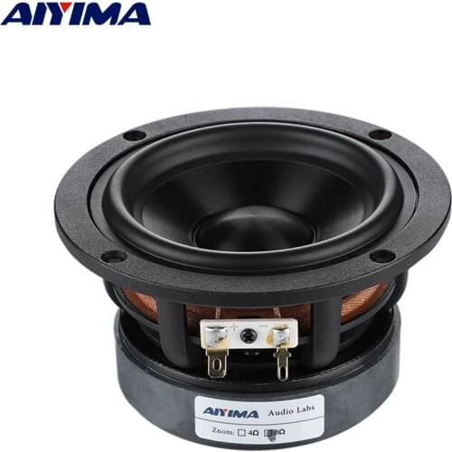 AIYIMA 1Pcs 4 Inch Midrange Bass Audio Speaker 4 8 Ohm 50W Woofer Speaker DIY Home Theater Bookshelf Loudspeaker
