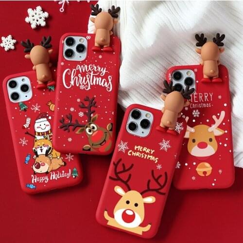 For iPhone 12 mini Pro Max Case Cartoon Doll Christmas Funda For iPhone 7 8 6 6S Plus SE 2020 5 5S X XR Xs 11 11pro Max TPU Case