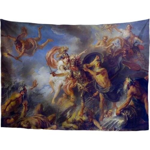 Greek Mythology Classic Art Masterpiece Tapestry Series Charles-Antoine Coypel Fury of Achilles
