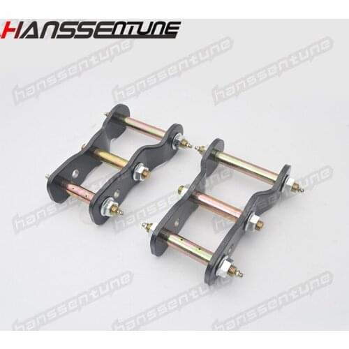 HANSSENTUNE 2" Lift Kits Extended Greasable Shackles Kits Rear Suspension Spring 1 Pair For D-MAX /Colorado 2012