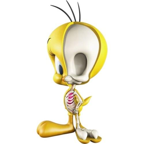 ART CANARY 4D XXRAY MASTER DISSECTED MIGHTY JAXX JASON FREENY FIGURINE PLASTIC CRAFTS HOME DECORATION R3656