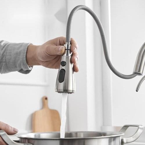 Black And Golden Filtered Crane For Kitchen Pull Out Sprayer Drinking Water Three Ways Water Filter Tap Kitchen Faucet Hot Cold