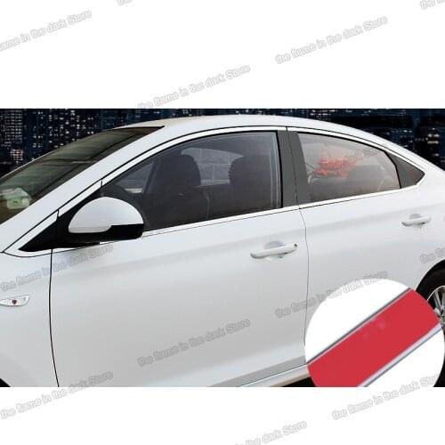 Lsrtw2017 for Hyundai Solaris Verna Car Window Chrome Trims Interior Accessories Mouldings 2018 2019 2020 2021 decoration