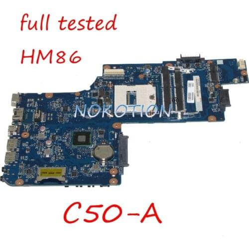 NOKOTION H000063030 laptop motherboard For toshiba Satellite C50-A PT10S UMA MB HM86 DDR3L Main board works
