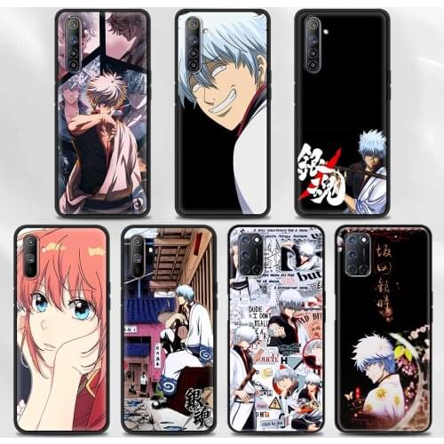 Cellphone For Realme GT Neo 8 7 6 Q2 Pro 7i Q2i C25 C21 C20 C15 C11 C3 V15 V13 X50 5G Shell Fundas Case GINTAMA amine