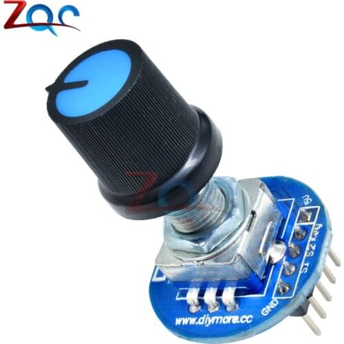 Rotary Encoder Module Brick Sensor Development Round Audio Rotating Potentiometer Knob Cap for Arduino 5V