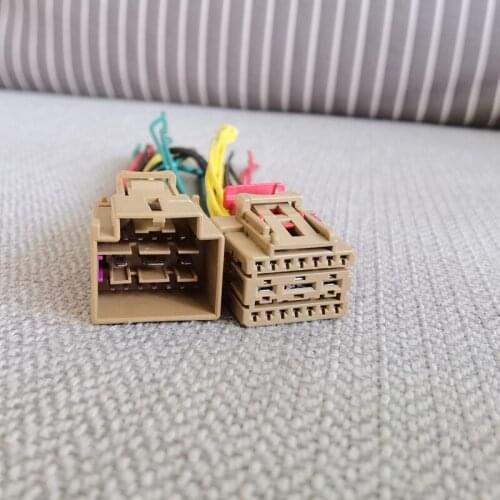 Male and Female 17Pin Car comfort computer seat plug connector with 15cm wire for Volkswagen Passat Tiguan Sagitar Audi8K0972483