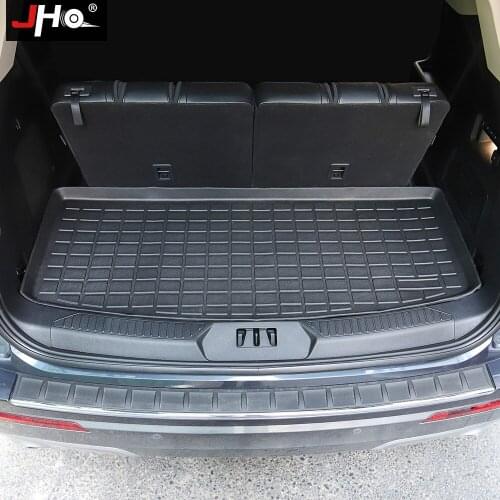 JHO Car Trunk Floor Mat Carpet Rear Cargo Boot Liner Tray For Ford Explorer 2020 2021 Limited XLT Platinum Interior Accessories