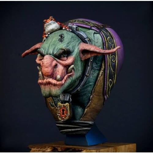 Unpainted Kit 1/ 10 The Troll head bust figure Historical Figure Resin Kit Free Shipping
