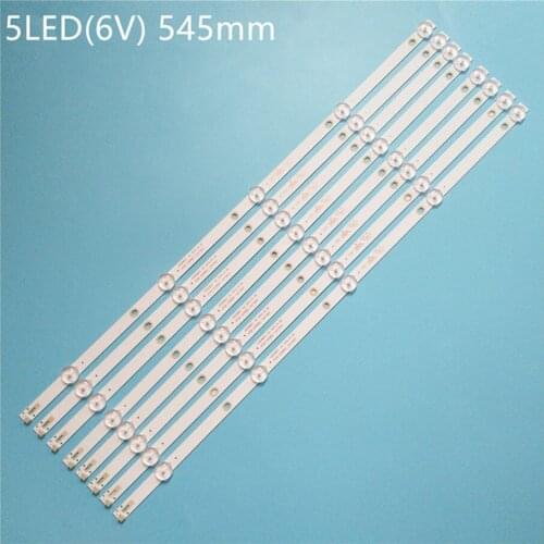 New 8 PCS 5 LED backlight strip for 55PUF6092 K550WDC1 A2 4708-K550WD-A2113N01 471R1P79 4708-K55WDC-A1113N01