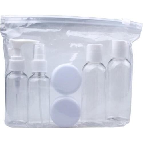 Professional New Portable Transparent Travel Cosmetic Bottle Points Bottling Six Sets Plastic Material 100% new and high quality