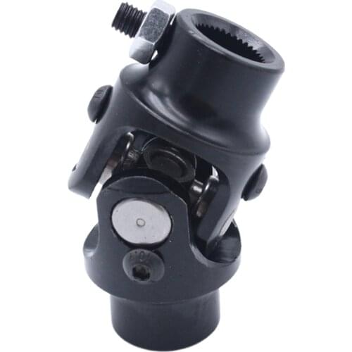 Chrome Round CoatedSingle Steering Shaft Column U Joint 3/4"-36 Spline 3/4" DD Replace Car