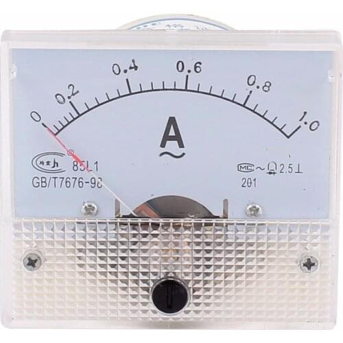AC Analog Meter Panel 0-1A AMP Current Ammeters 85L1 0-1A Gauge 64*56MM