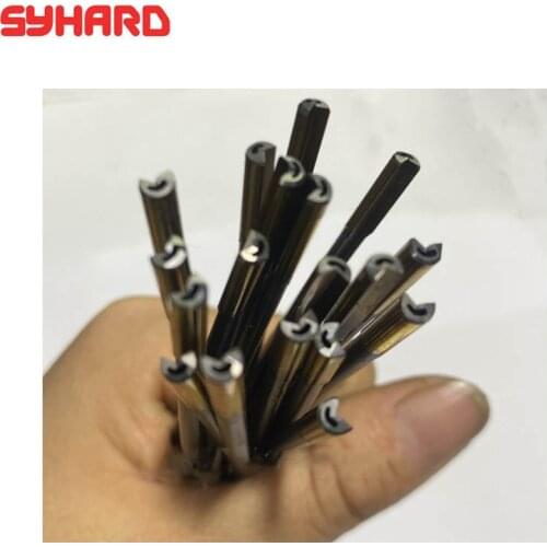 Gun Drill Bit Solid Carbide Deep Hole Machine Drilling Bit Gun Drill 7.02/7.52/8.02/8.52/9.02/9.52mm Length 200/235/250/280mm
