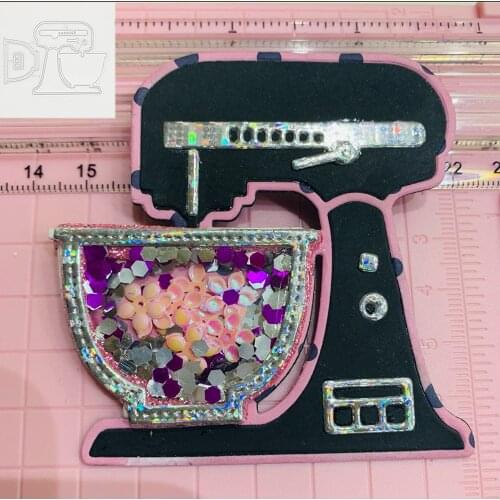 Metal cutting mixer juicer mould DIY paper embossing decorative clip card template