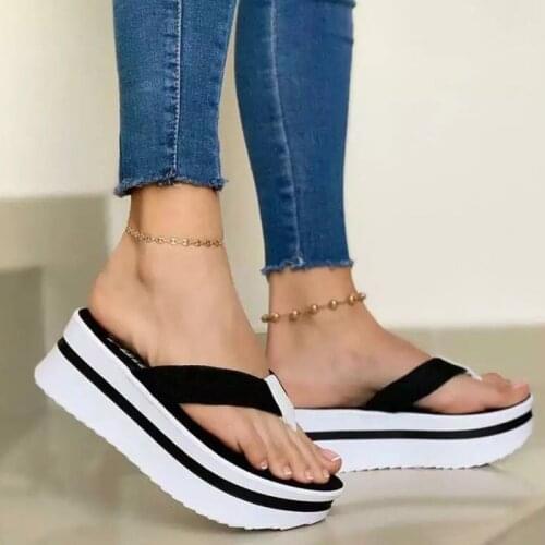 Fashion Women Sandals Waterproo Comfot Thick Bottom Womens Shoes Slip On Non Slip Platform Girls Sandals Casual Ladies Sandalias